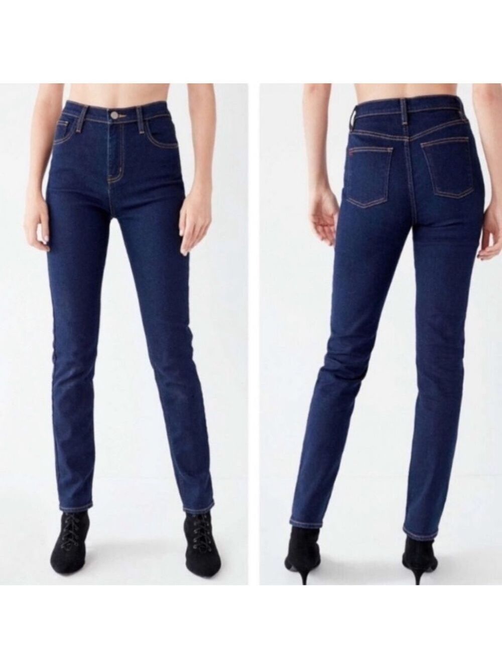 BDG Girlfriend High Rise Girlfriend Jeans in Dark Wash